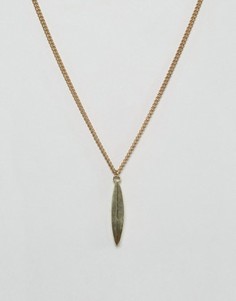 Ожерелье с подвеской-листиком Made - Золотой