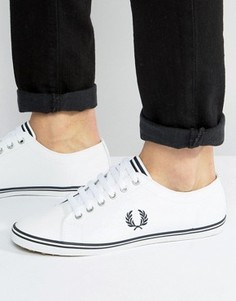 Кожаные кеды Fred Perry Kingston - Белый