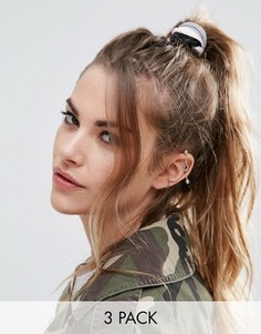 Набор из 3 сетчатых резинок для волос ASOS - Мульти