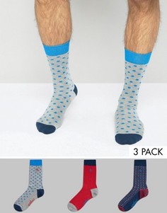 Набор из 3 пар носков в горошек Original Penguin - Мульти