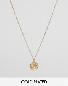 Ожерелье с инициалом L на подвеске Ottoman Hands - Золотой