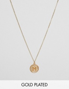 Ожерелье с инициалом М на подвеске Ottoman Hands - Золотой