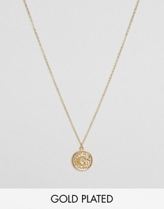 Ожерелье с инициалом С на подвеске Ottoman Hands - Золотой