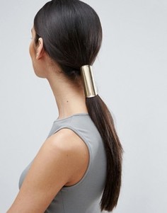 Базовая резинка для волос с гладкой отделкой ASOS - Золотой