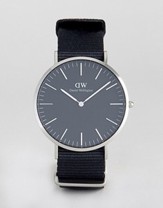 Часы с серебристым циферблатом Daniel Wellington Classic - 40 мм - Черный