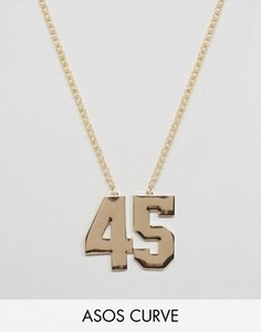 Ожерелье 45 ASOS CURVE - Золотой