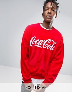 Пушистый oversize-свитшот Reclaimed Vintage Inspired X Coca Cola - Красный