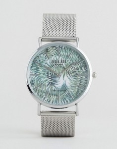 Серебристые часы с принтом на циферблате Reclaimed Vintage Inspired - Серебряный
