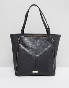 Черная сумка-шоппер с молниями Lipsy - Черный
