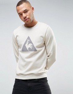 Бежевый свитшот с большим логотипом Le Coq Sportif 1711094 - Бежевый