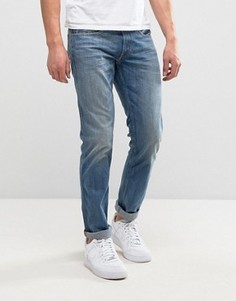 Узкие выбеленные джинсы Replay Anbass - Синий