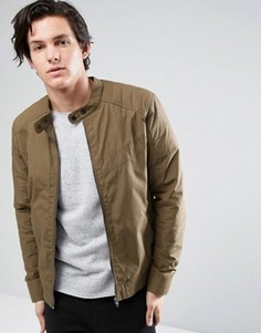 Легкая байкерская куртка Jack & Jones Vintage - Зеленый