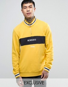 Желтый свитшот в стиле ретро с короткой молнией Puma эксклюзивно для ASOS 57531302 - Желтый