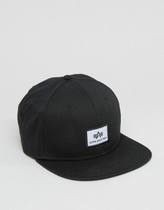 Черная кепка с логотипом Alpha Industries - Черный