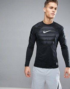 Черный свитшот Nike Training Aeroloft 802037-010 - Серебряный