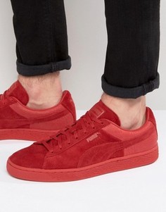 Красные классические замшевые кроссовки с тиснением Puma 36137203 - Красный