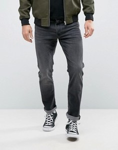 Узкие темно-серые джинсы New Look - Серый