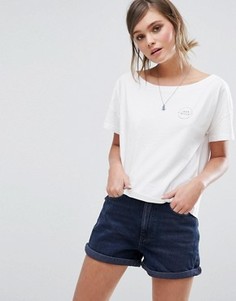 Укороченная oversize-футболка с логотипом Jack Wills - Белый