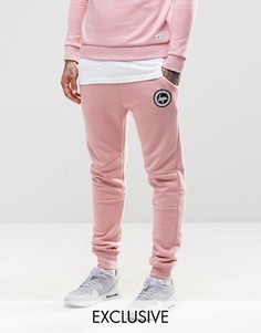 Зауженные спортивные брюки с логотипом Hype - Розовый