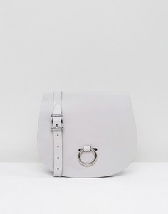 Сумка-седло с кольцом Leather Satchel Company - Серый