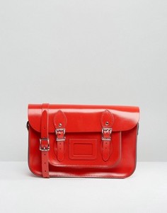 Красная лакированная сумка 12,5 Leather Satchel Company - Красный