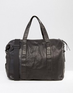 Кожаная сумка AllSaints - Черный