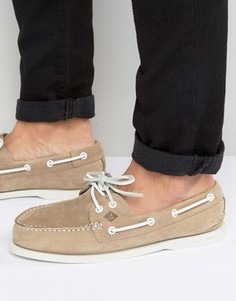 Замшевые мокасины Sperry Topsider - Бежевый