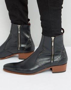 Ботинки в стиле вестерн на молнии Jeffery West Carlito - Черный