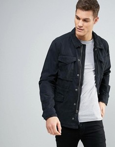 Черная куртка из саржи Abercrombie & Fitch - Черный
