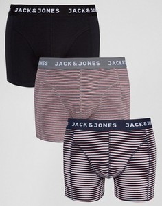 Набор из 3 боксеров-брифов в полоску Jack & Jones - Мульти