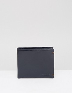 Кожаный бумажник с контрастной отделкой Ted Baker - Темно-синий