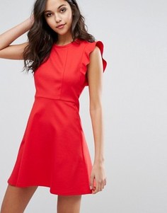 Платье мини с рюшами BCBGeneration - Красный