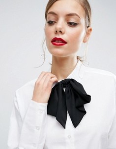 Большой галстук-бабочка ASOS - Черный
