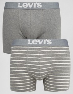 Набор из 2 серых боксеров-брифов Levis Vintage - Серый