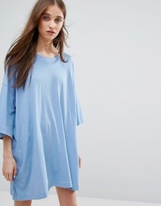 Платье-футболка Weekday Huge - Синий