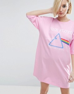 Платье-футболка Pink Floyd ASOS - Розовый