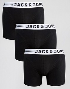 Комплект из 3 боксеров-брифов Jack & Jones - Черный