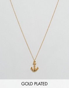 Ожерелье с подвеской-якорем Gorjana - Золотой