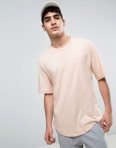 Oversize-футболка с заниженной линией плеч Kiomi - Розовый