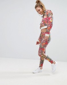Леггинсы с ярким цветочным принтом adidas Originals - Мульти