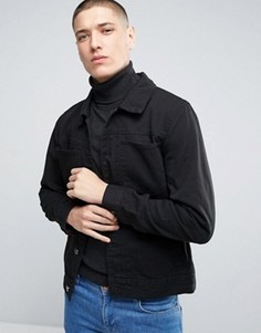 Джинсовая куртка с двумя накладными карманами Casual Friday - Черный