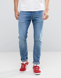 Светлые супероблегающие джинсы Levis 519 - Синий