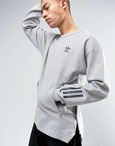 Серый свитшот с круглым вырезом adidas Originals Paris Pack Instinct BK0515 - Серый