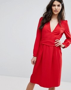 Красное платье миди BA&SH - Красный Ba&Sh