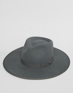 Мягкая фетровая шляпа Brixton Homestead - Серый