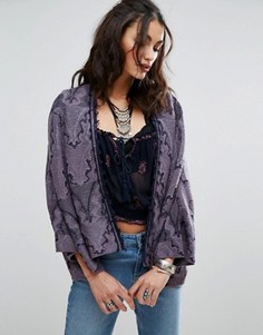 Кимоно с бабочками Free People - Фиолетовый