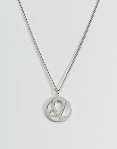 Серебряное ожерелье со знаком зодиака Лев Fashionology - Серебряный