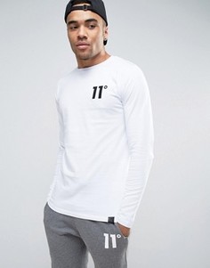 Белый лонгслив 11 Degrees - Белый