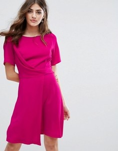 Платье мини с драпировкой New Look - Розовый
