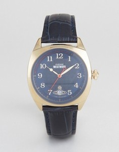 Часы с темно-синим кожаным ремешком Vivienne Westwood VV175BLBL - Темно-синий